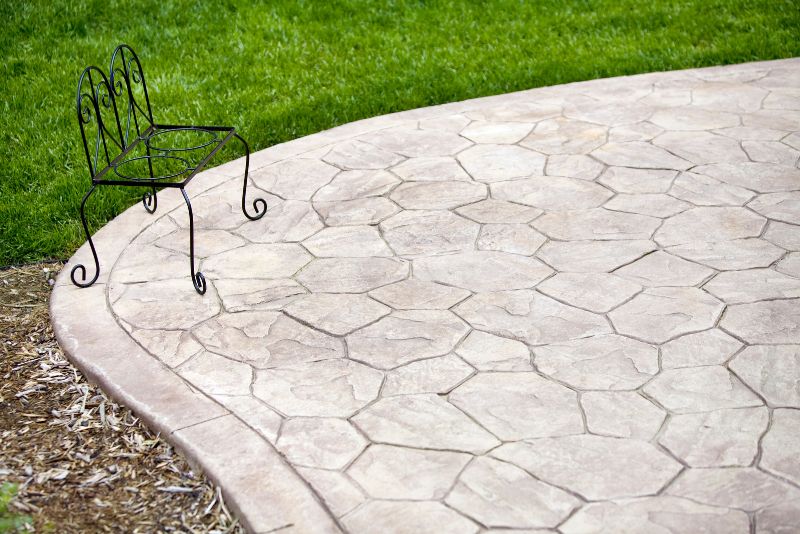 stamped concrete patio